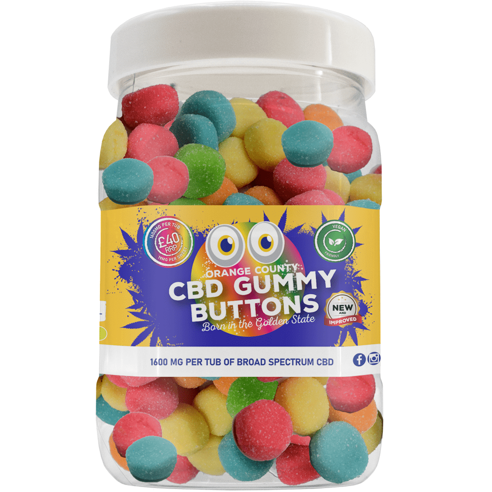 CBD Gummy Buttons (Large Tub)